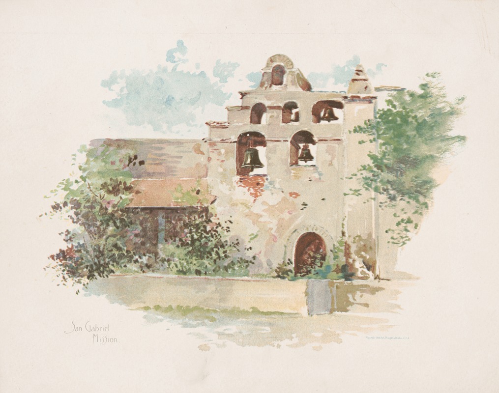 Louis Kinney Harlow - San Gabriel Mission, No. 2