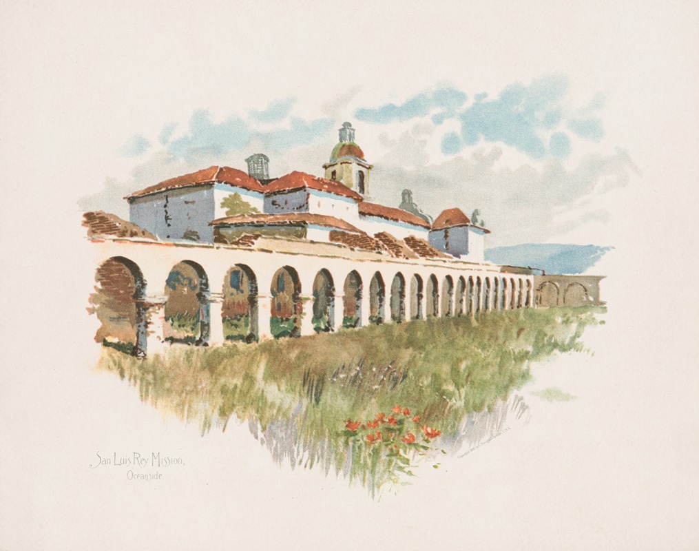 Louis Kinney Harlow - San Luis Rey Mission, No. 2, Oceanside