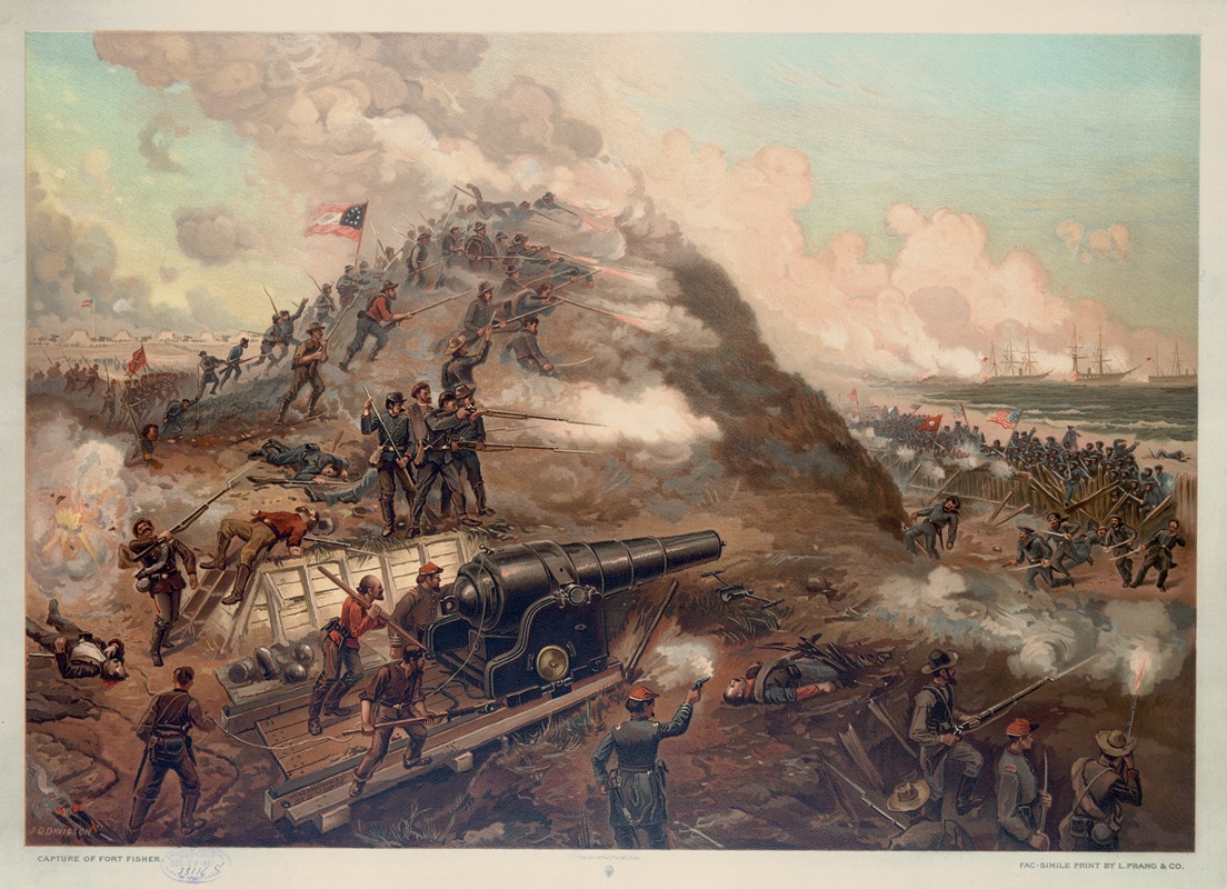 Louis Prang & Co. - Capture of Fort Fisher