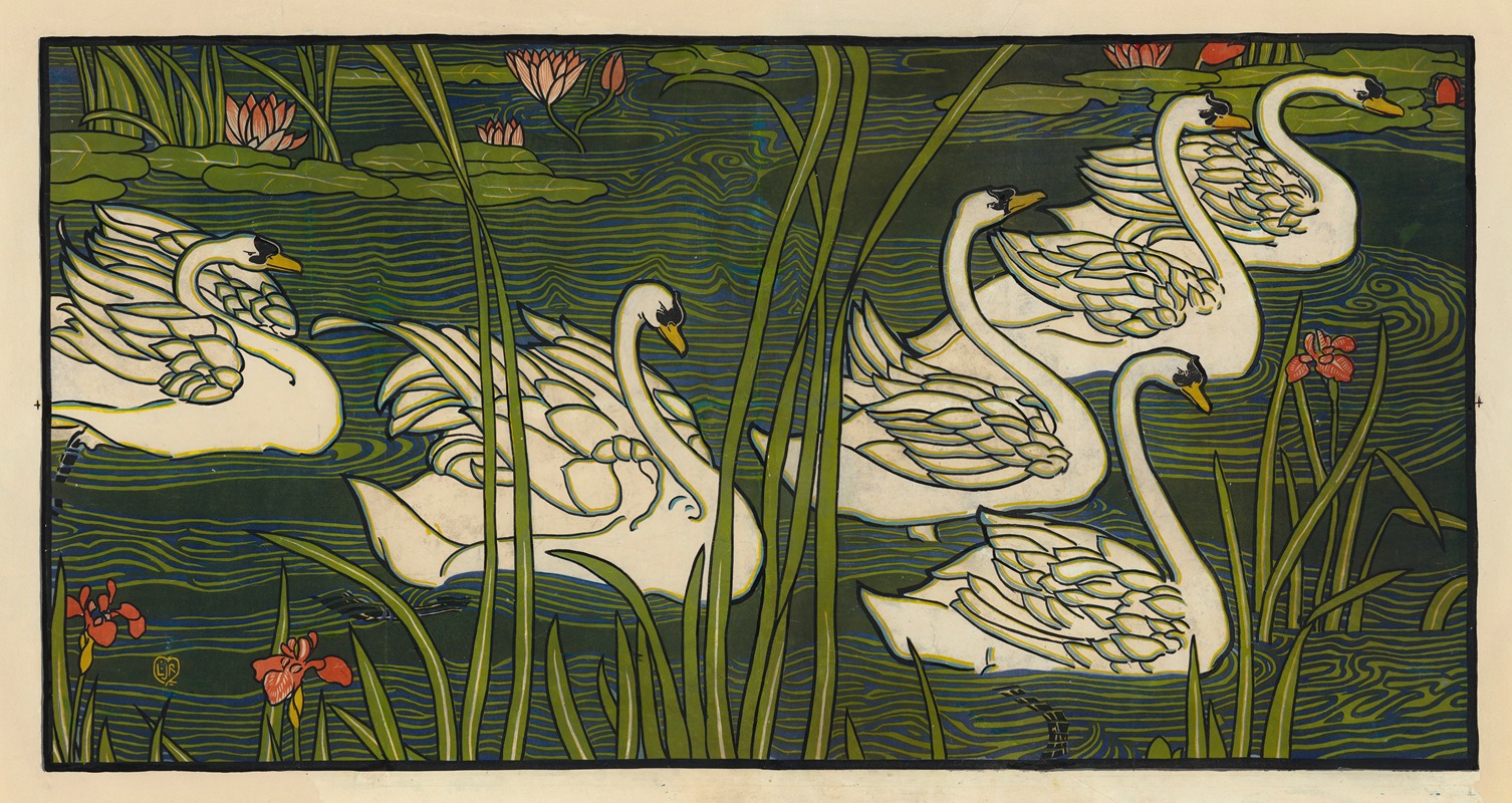 Louis Rhead - Cygnes