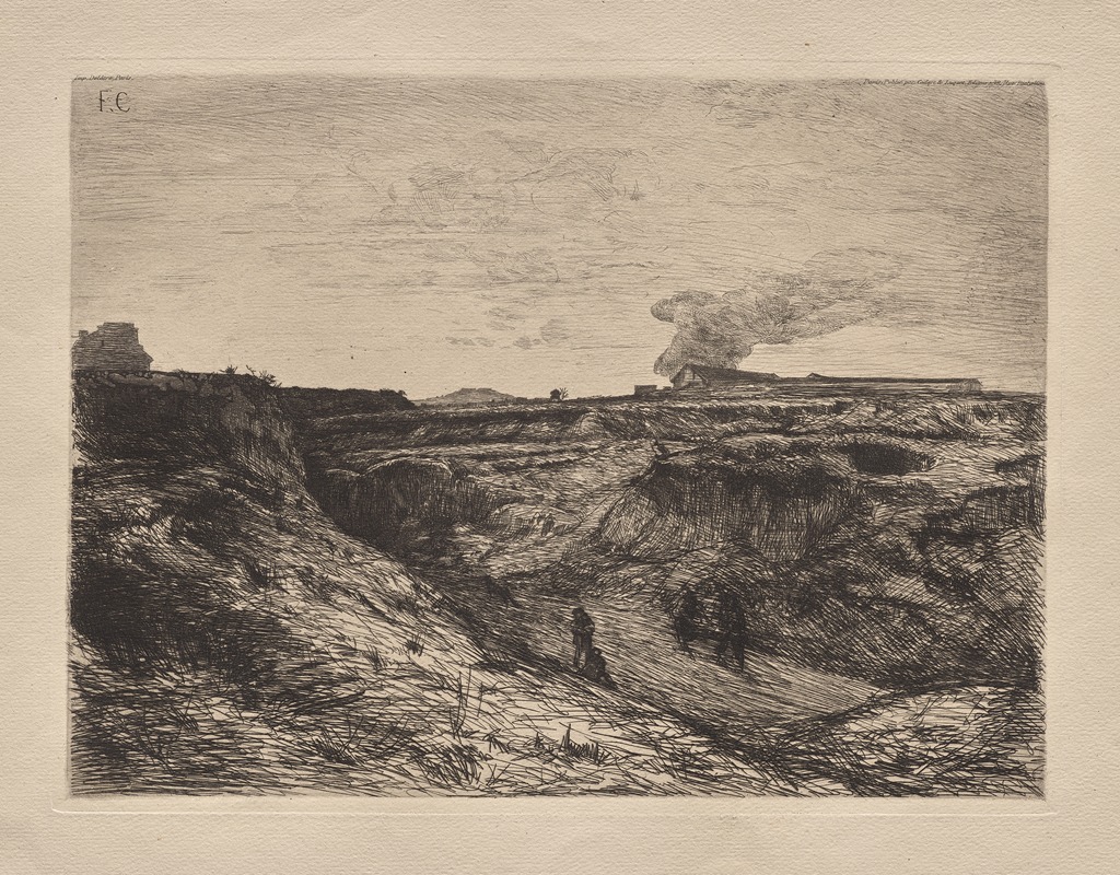 François-Nicolas Chifflart - Quarries Near Montmartre