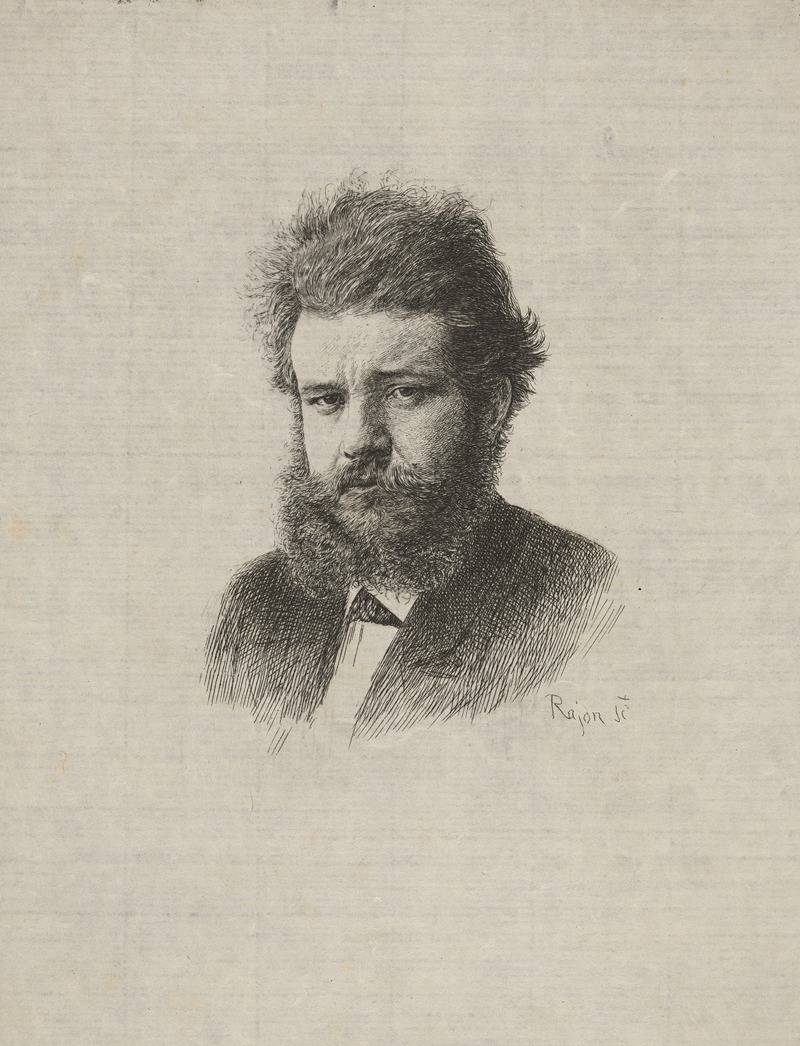 Paul Adolphe Rajon - Portrait de Bracquemond