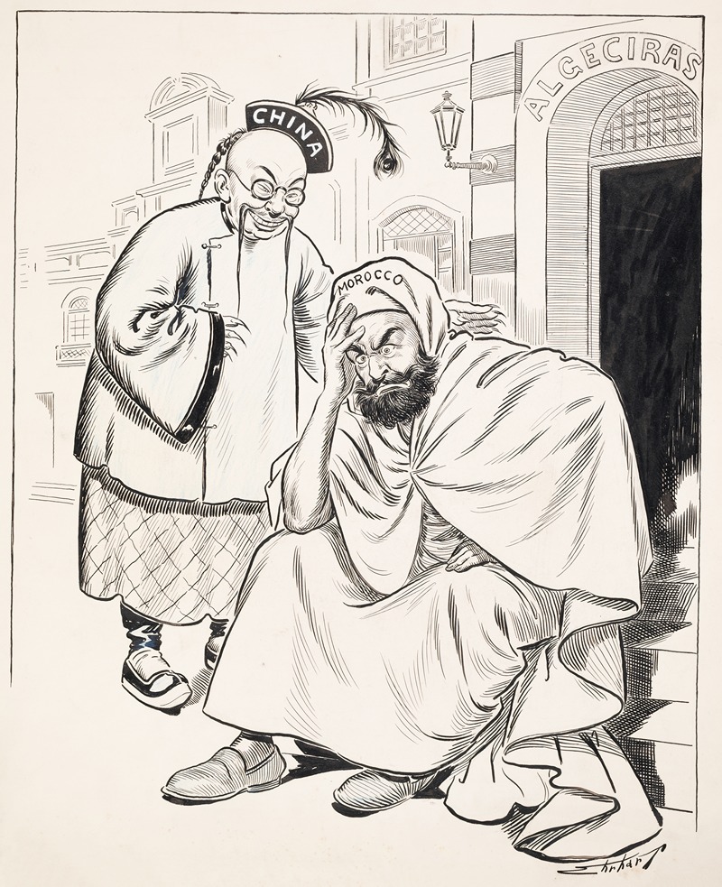 Samuel Ehrhart - Sinister China consoles desperate Morocco sitting on the steps of Algiers.