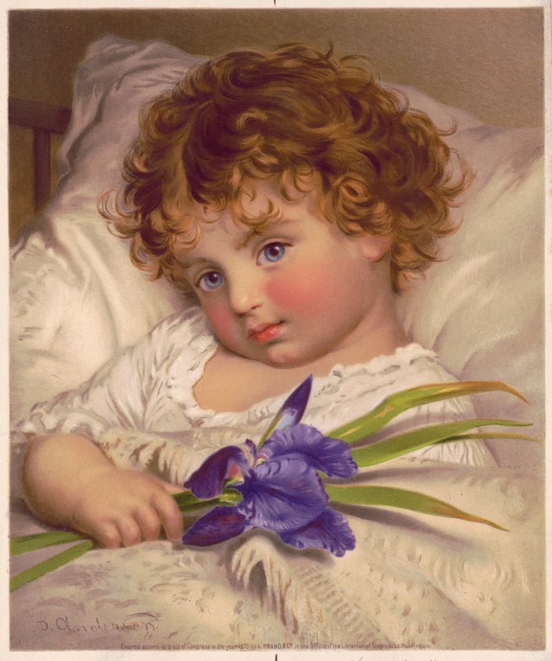 Sophie Anderson - Idols of our home. No. 1 Prattling primrose