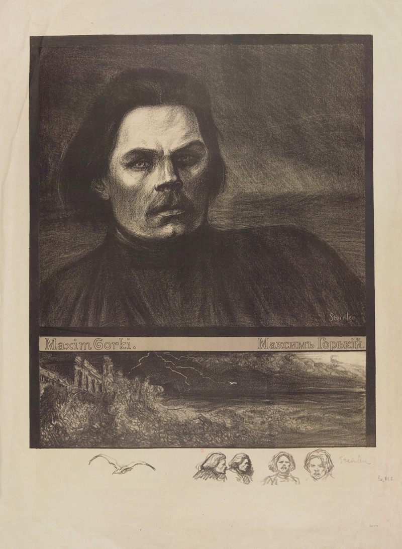 Théophile Alexandre Steinlen - Maxim Gorki