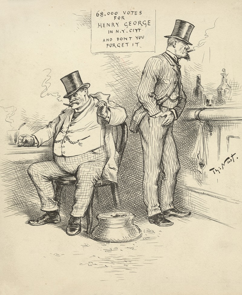 Thomas Nast - 68,000 votes for Henry George in N.Y. City, and don’t you forget it.