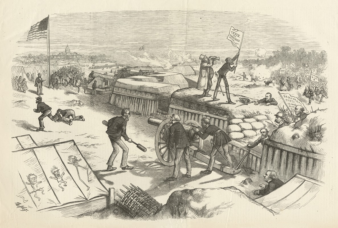 Thomas Nast - A ‘liberal’ surrender — ‘anything to beat Grant’.