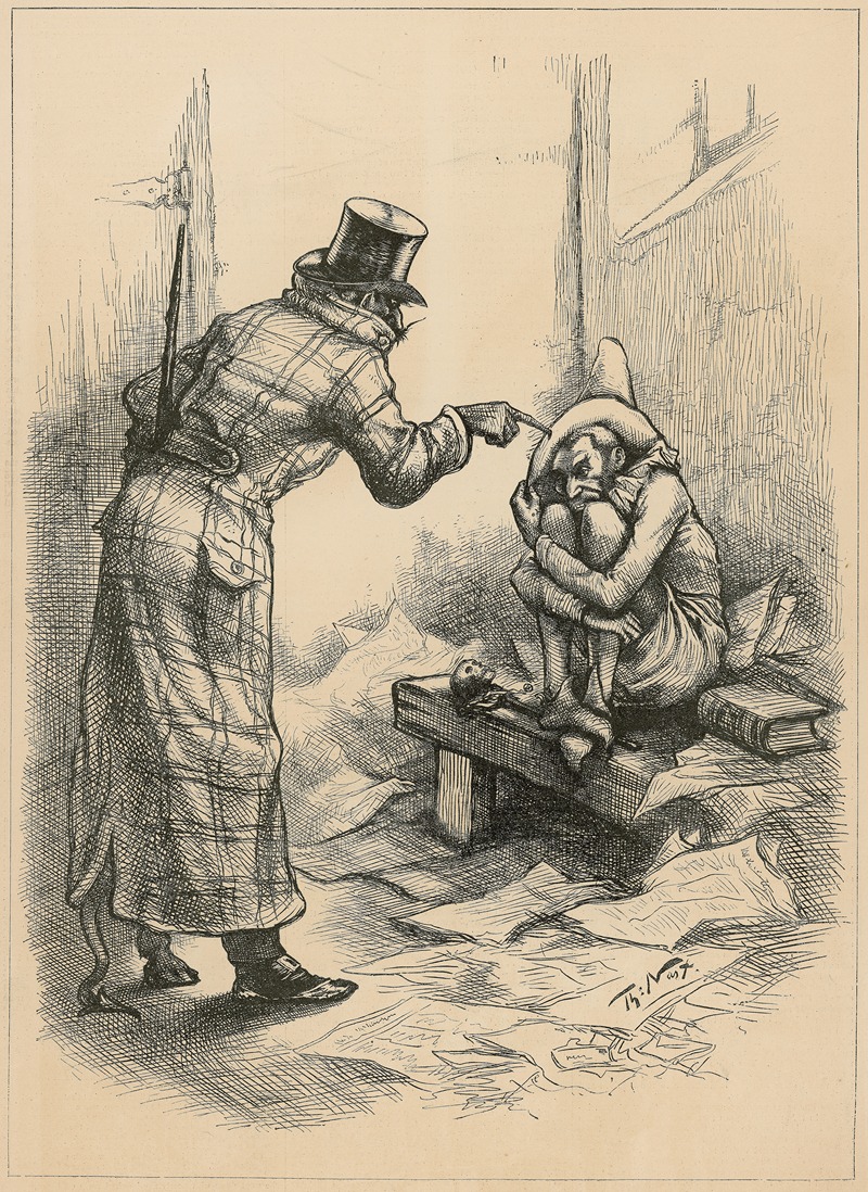 Thomas Nast - A New Year’s call