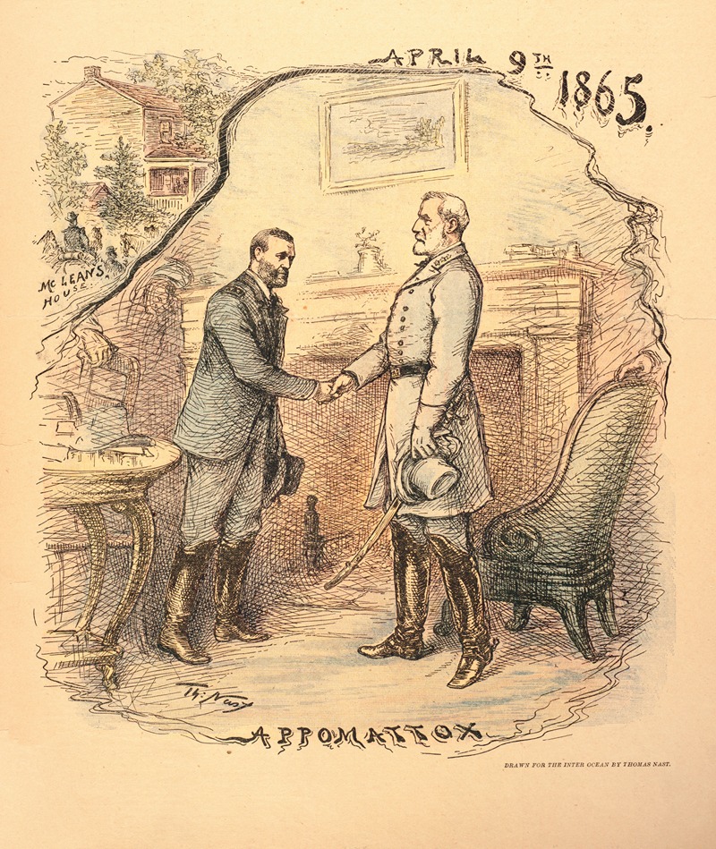 Thomas Nast - Appomattox, April 9th, 1865