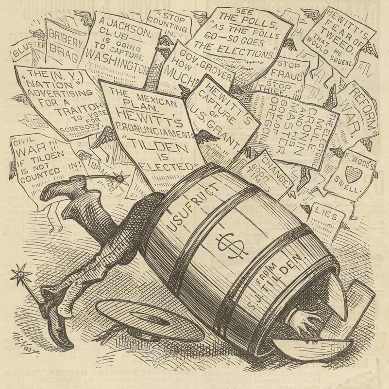 Thomas Nast - Cronin ‘organized himself’ Sketched from descriptions of newspaper reporters