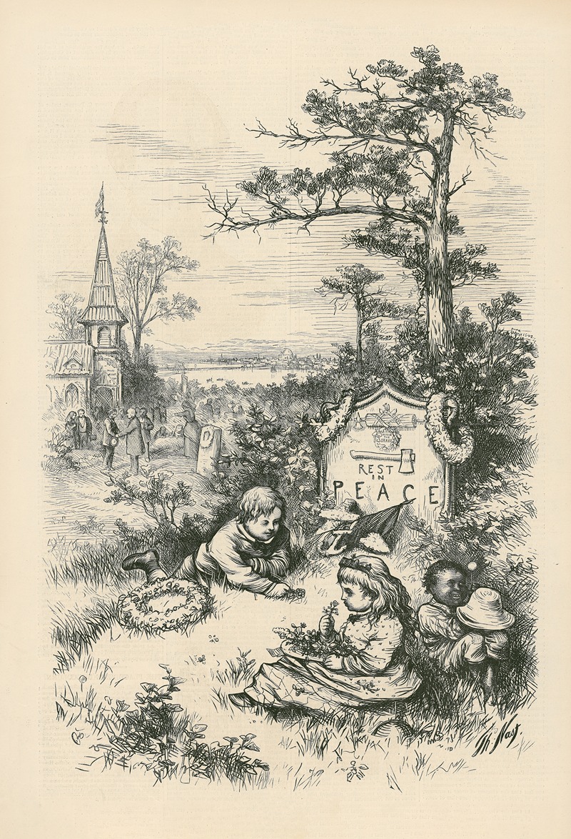 Thomas Nast - Decoration-Day, May 30, 1871