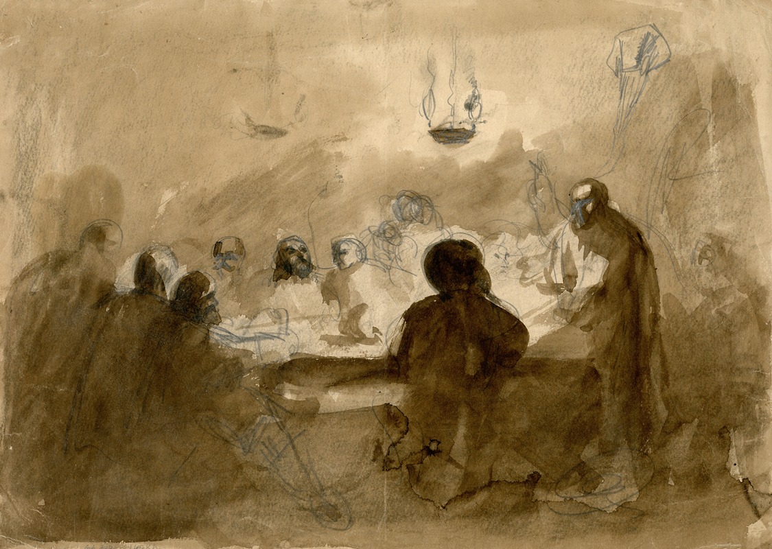 Thomas Nast - Group of figures at table