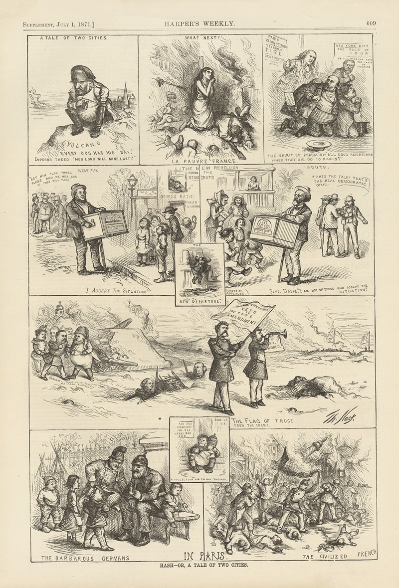 Thomas Nast - Hash – or, A tale of two cities