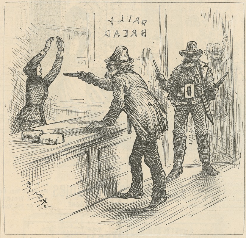 Thomas Nast - Highway boycotting