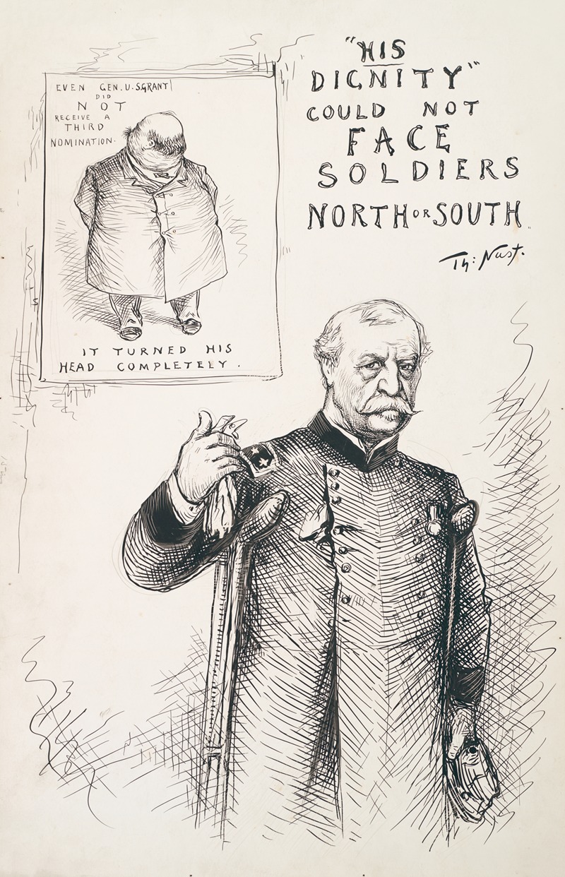 Thomas Nast - ‘His dignity’ could not face soldiers North or South