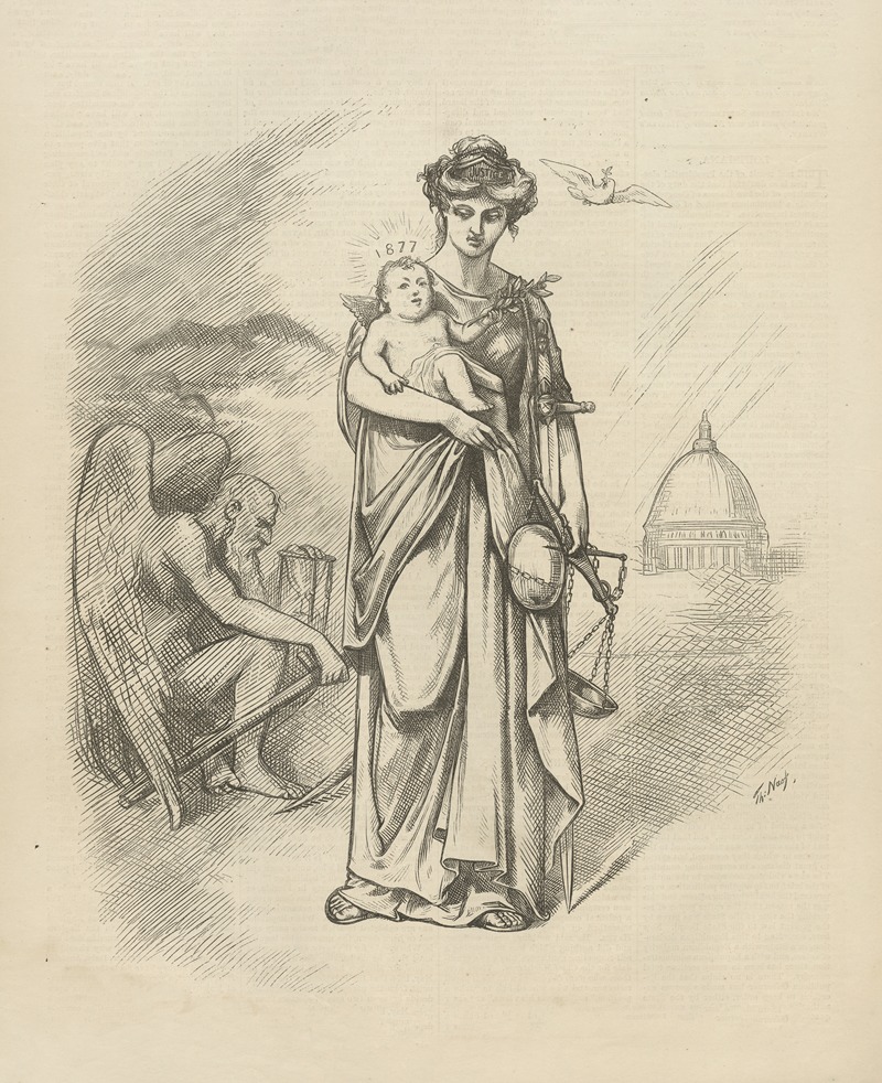 Thomas Nast - Justice brings peace