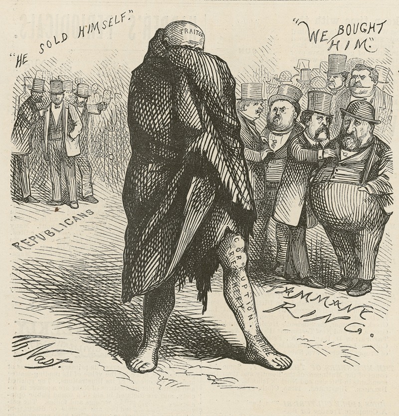 Thomas Nast - Make room for the leper