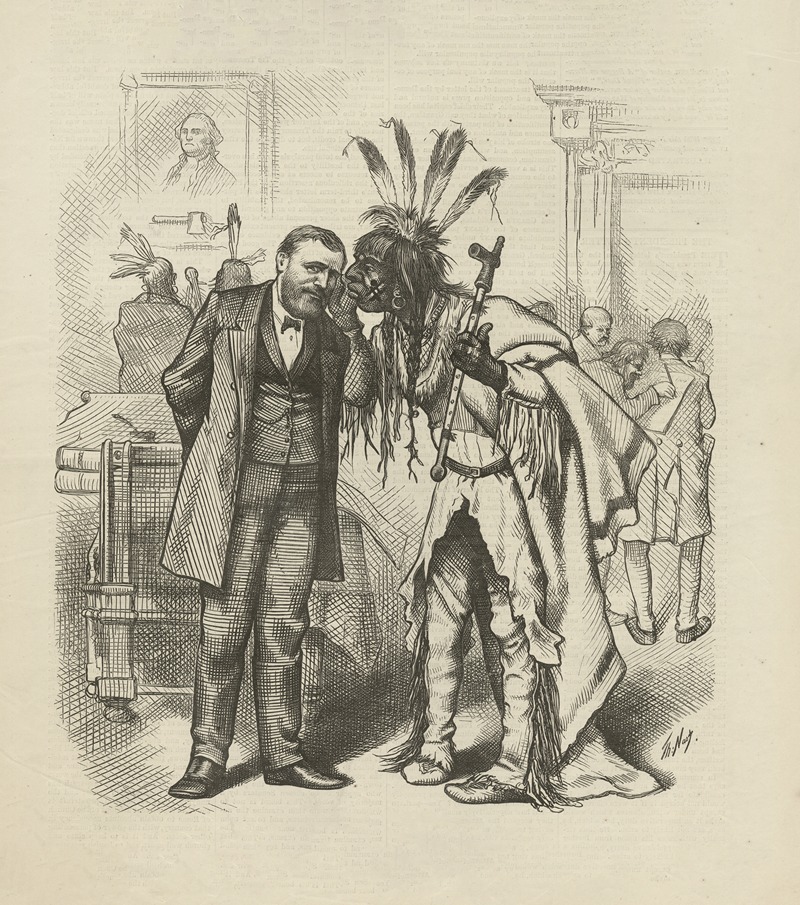 Thomas Nast - ‘News’ in Washington