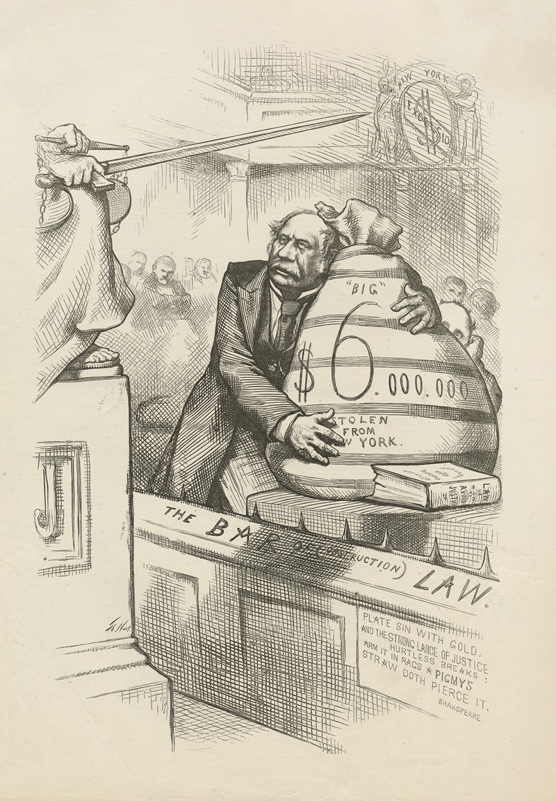 Thomas Nast - Princip-als, not men — a lawyer pleading for his ‘client’.