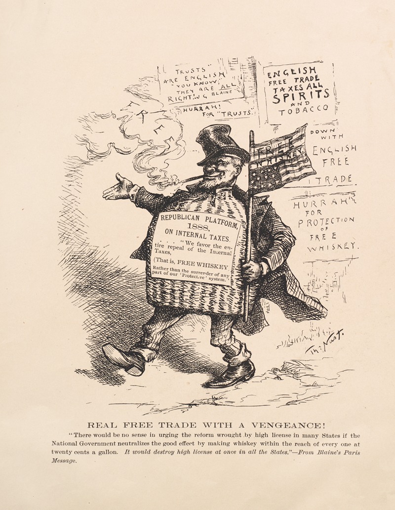 Thomas Nast - Real free trade with a vengeance!.