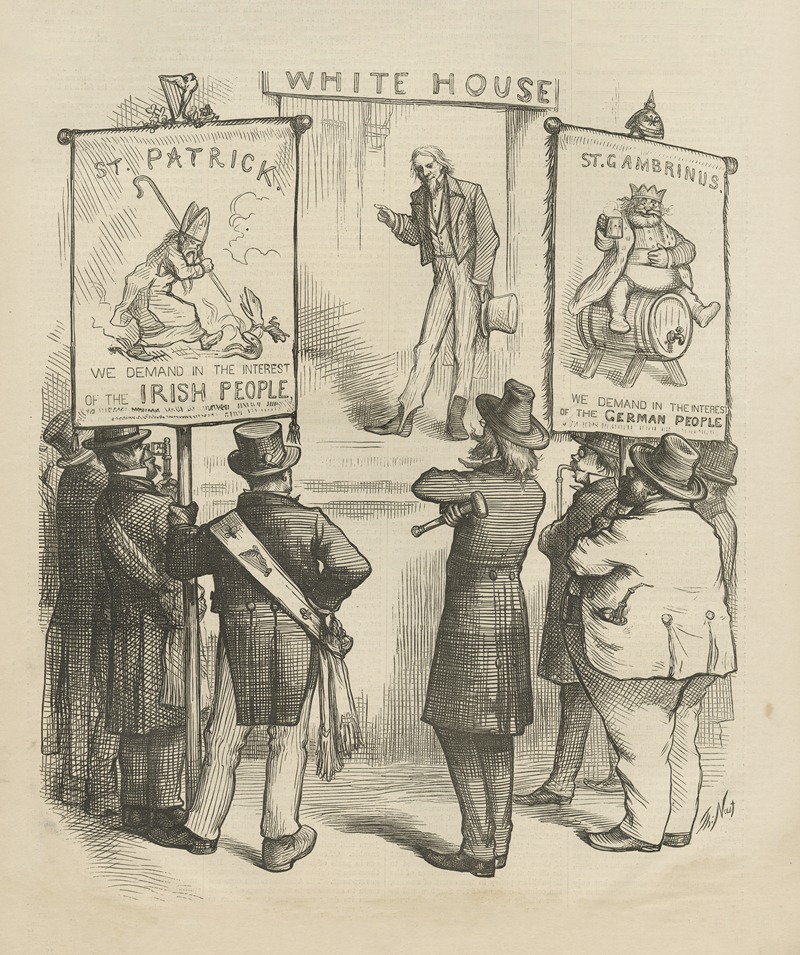 Thomas Nast - Reform is necessary in the foreign line