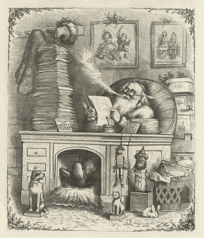 Thomas Nast - Santa Claus’s mail