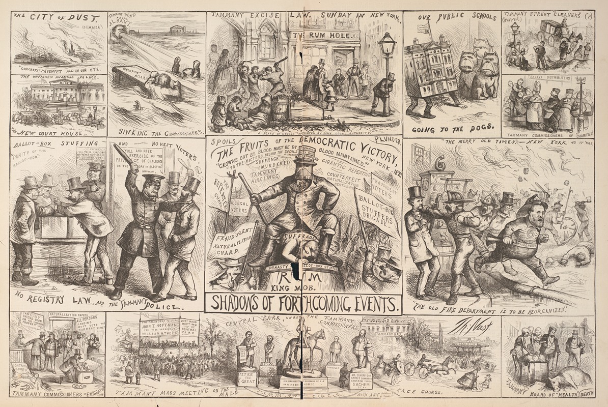 Thomas Nast - Shadows of forthcoming events