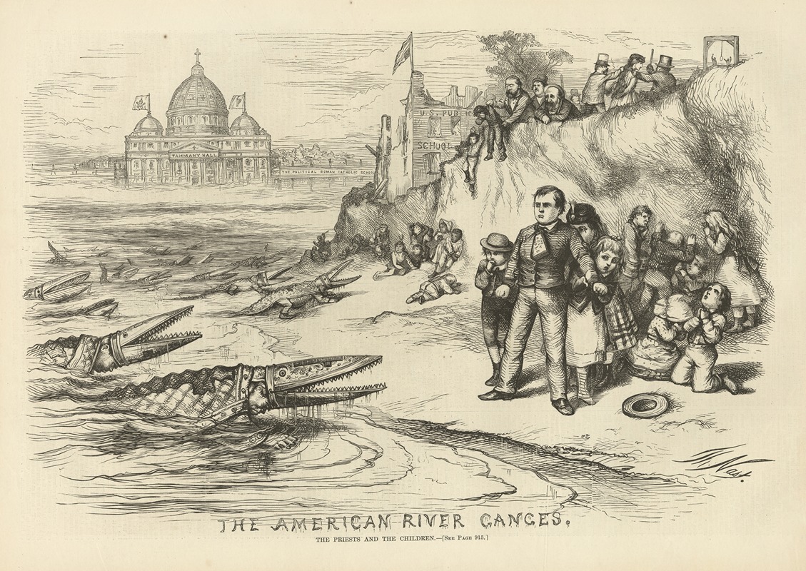 Thomas Nast - The American River Ganges