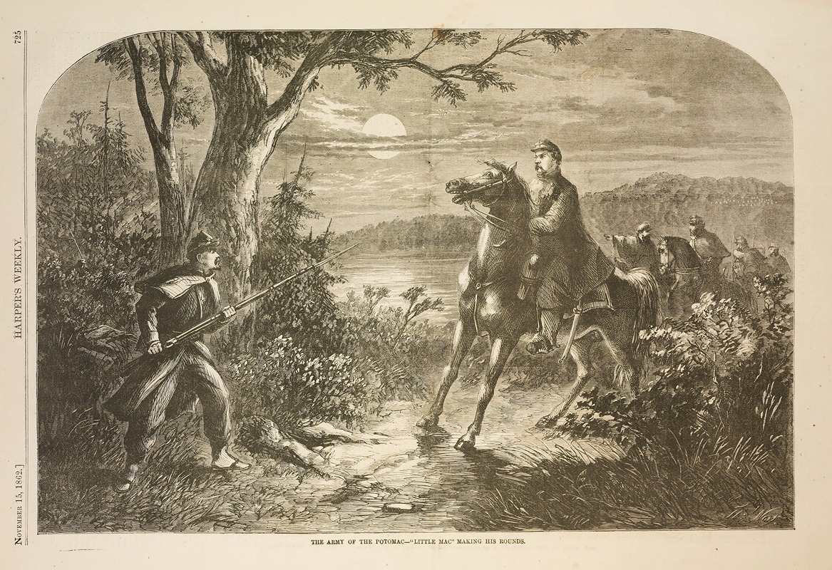 Thomas Nast - The Army of the Potomac — ‘Little Mac’ making his rounds