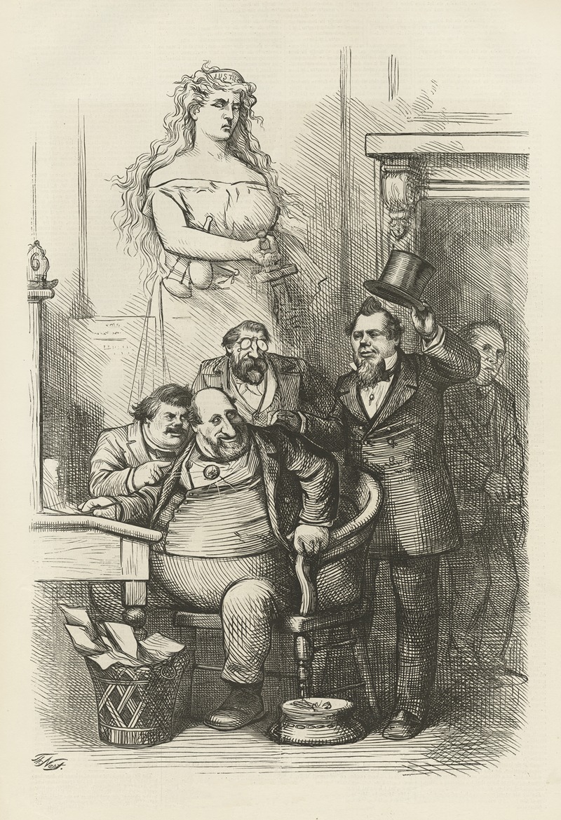 Thomas Nast - The arrest of ‘boss’ Tweed — another good joke