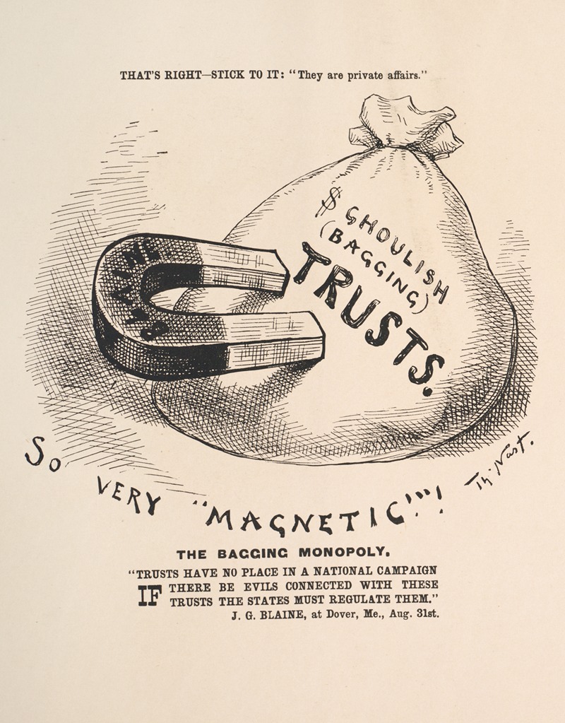 Thomas Nast - The bagging monopoly