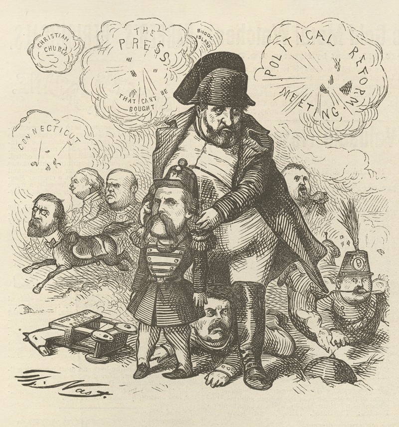 Thomas Nast - The baptism of fire