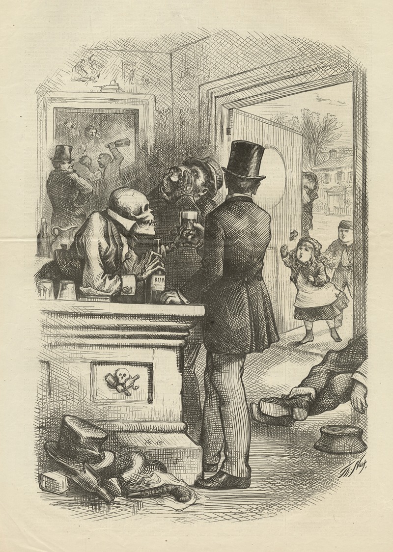 Thomas Nast - The bar of destruction