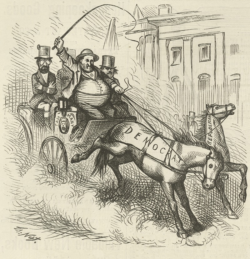 Thomas Nast - The boss still has the reins