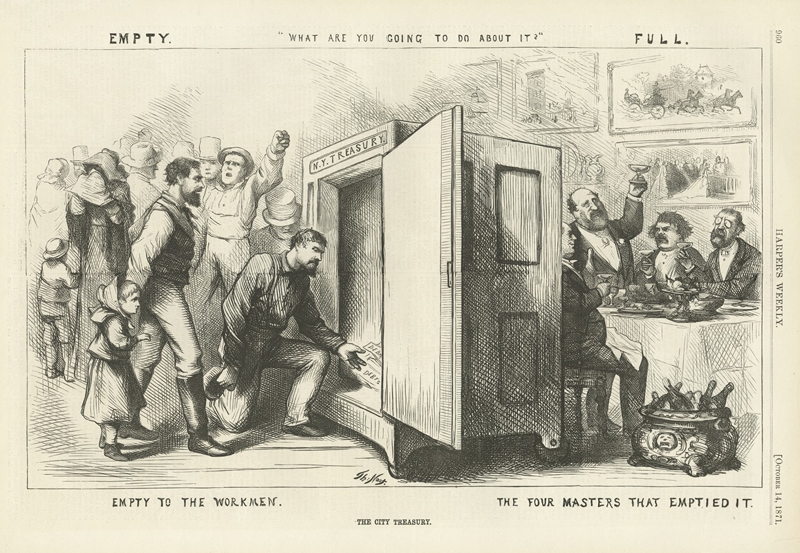 Thomas Nast - The city treasury