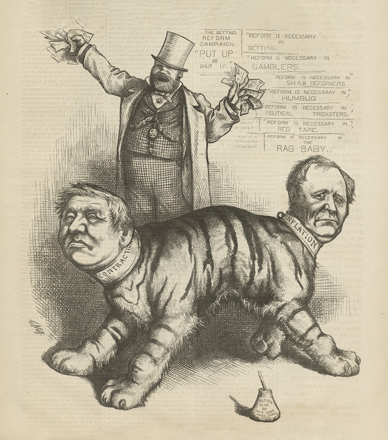 Thomas Nast - The democratic (deformed) tiger ‘fixed’.