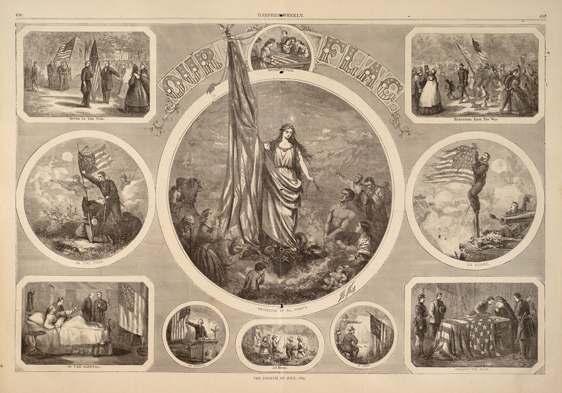 Thomas Nast - The Fourth of July, 1864