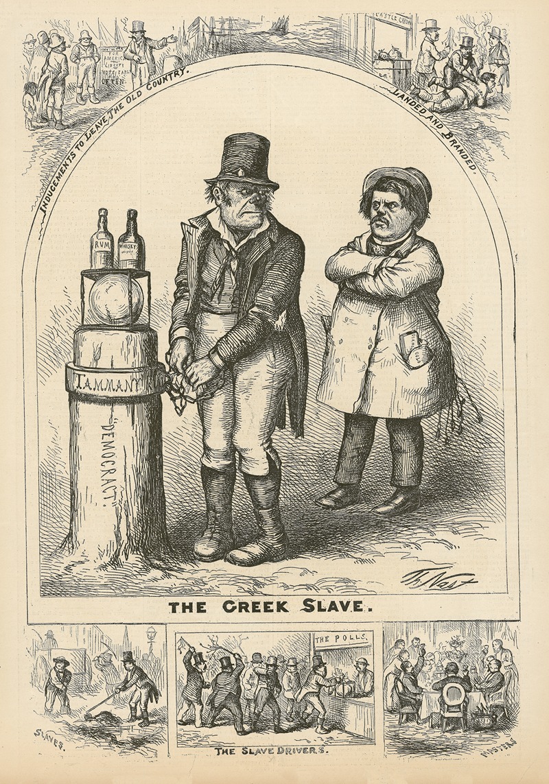 Thomas Nast - The Greek slave