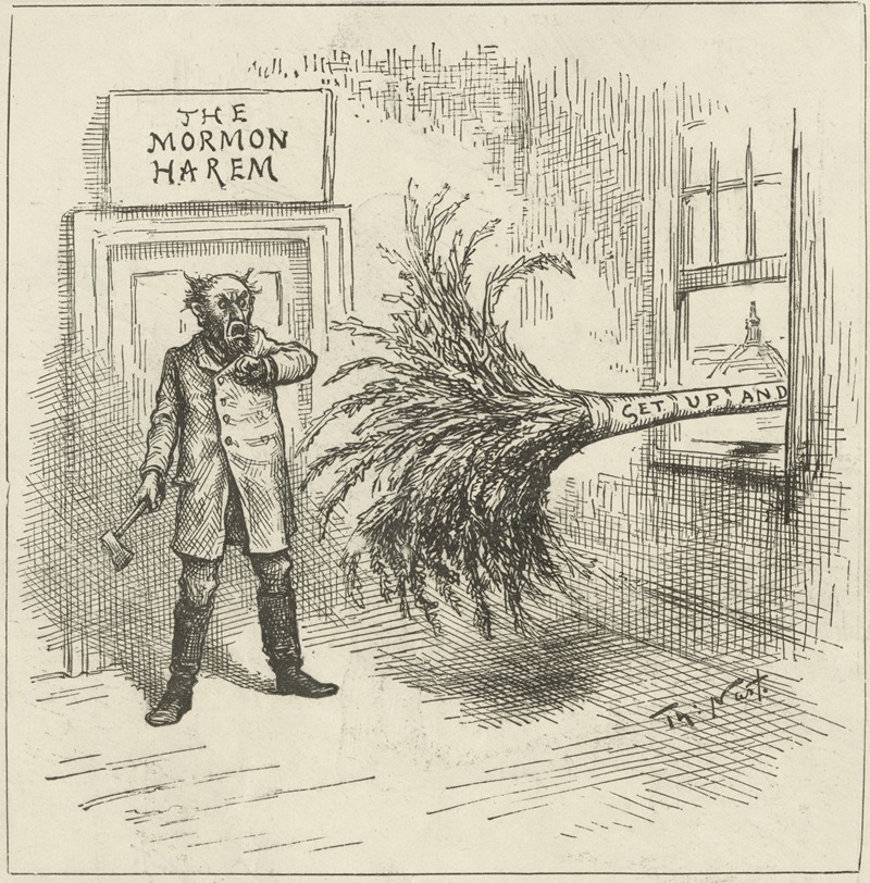 Thomas Nast - The house that needs dusting very much