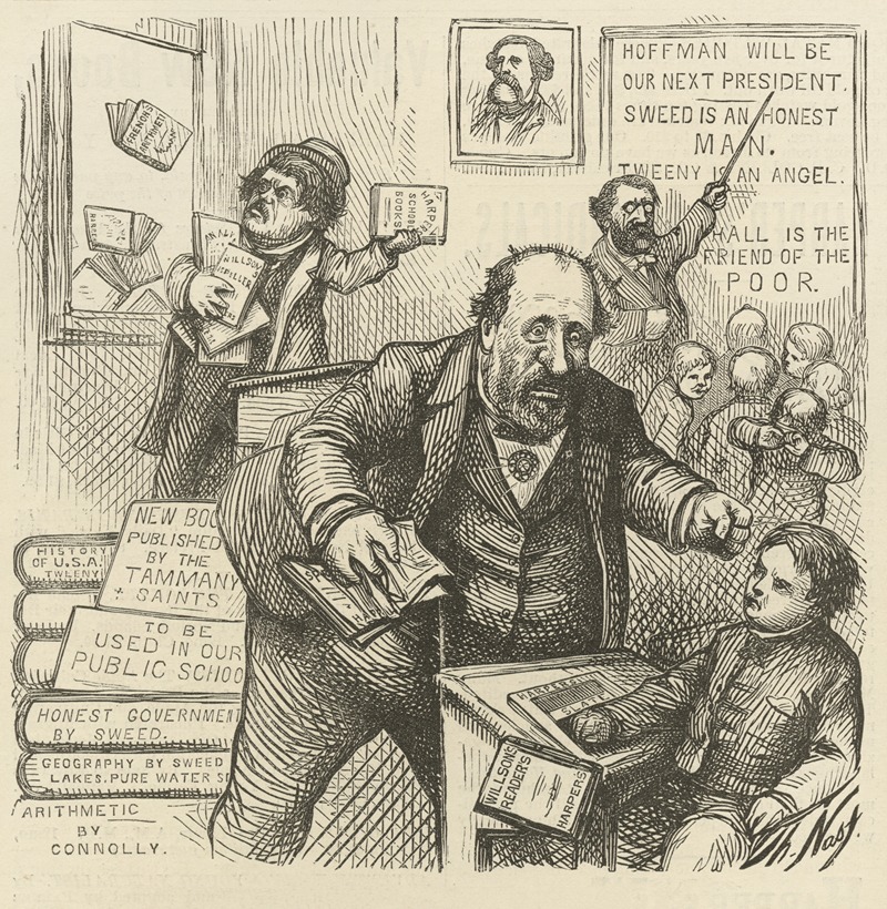 Thomas Nast - The new board of education