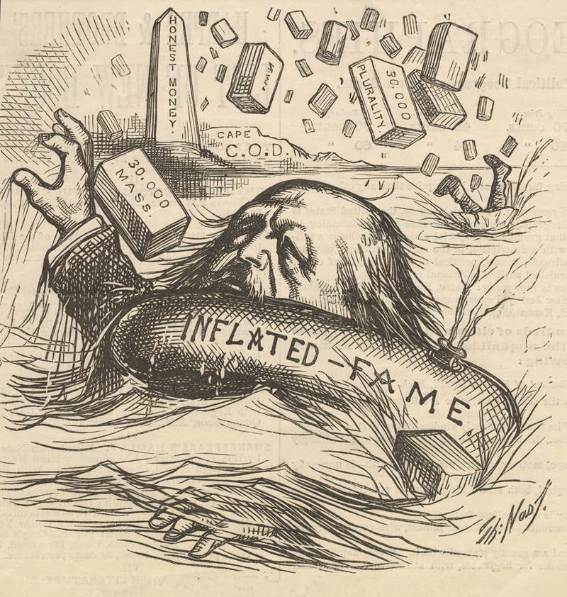 Thomas Nast - The reign of brick-bats