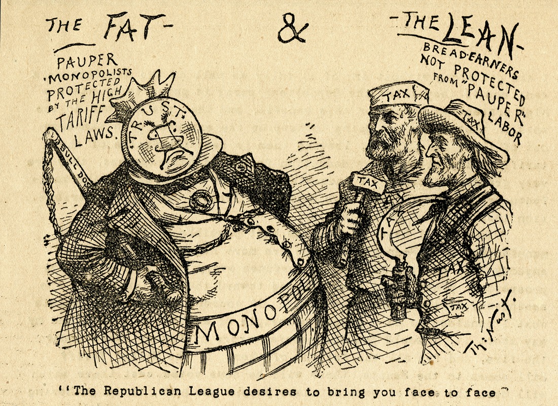 Thomas Nast - The Republican League desires to bring you face to face