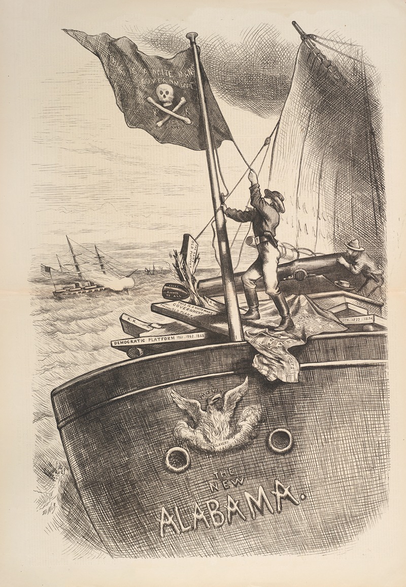 Thomas Nast - The same old pirate afloat again