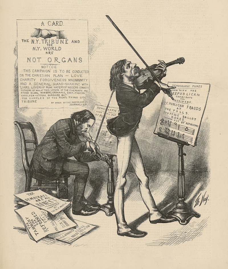 Thomas Nast - The same tunes by another fiddle will sound as sweet