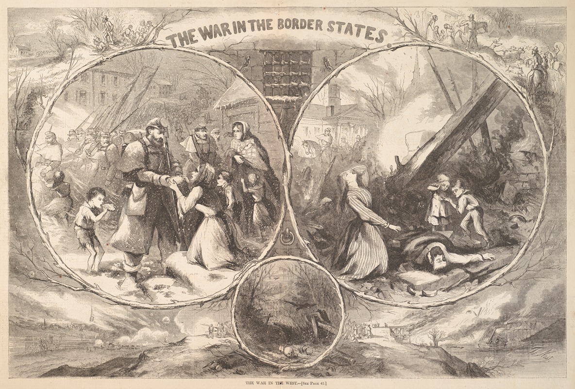 Thomas Nast - The war in the West. War in the Border States