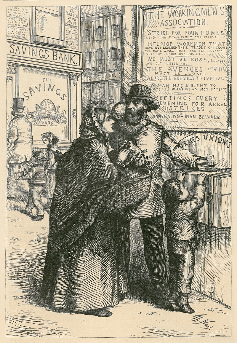 Thomas Nast - The workingman’s mite