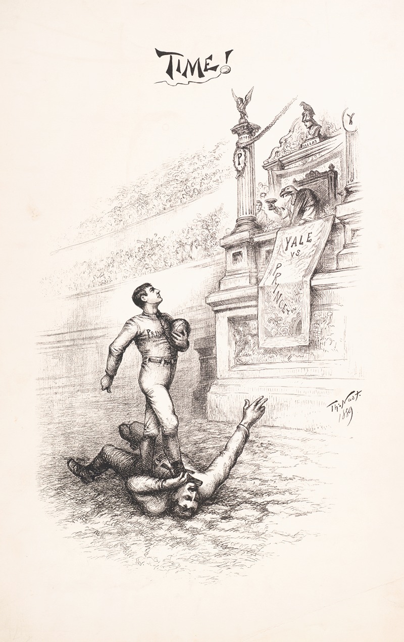 Thomas Nast - Time!; Yale vs. Princeton