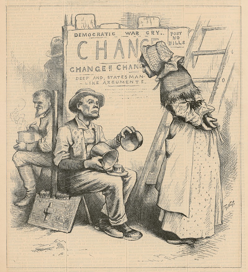 Thomas Nast - Women will never be statesmen