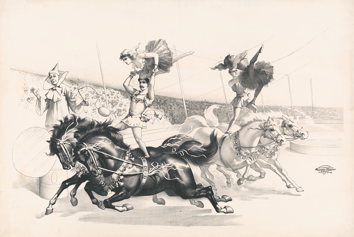 Russell, Morgan & Co. - Acrobats on horseback