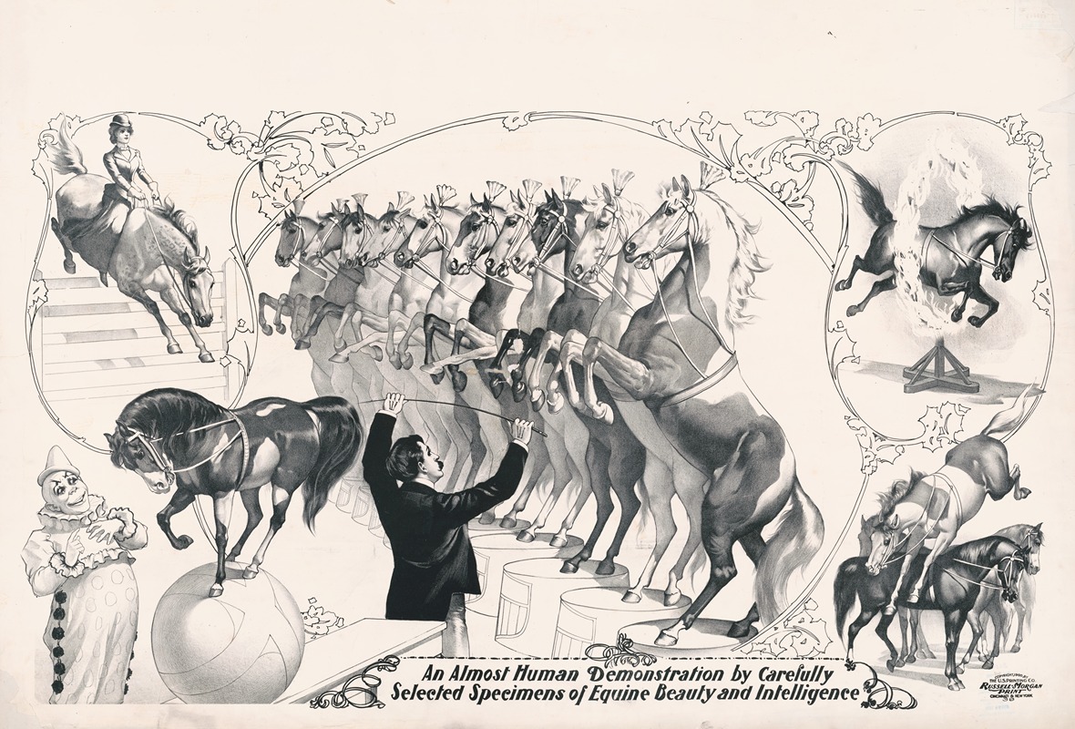 Russell, Morgan & Co. - An almost human demonstration by carefully selected specimen of equine beauty and intelligence